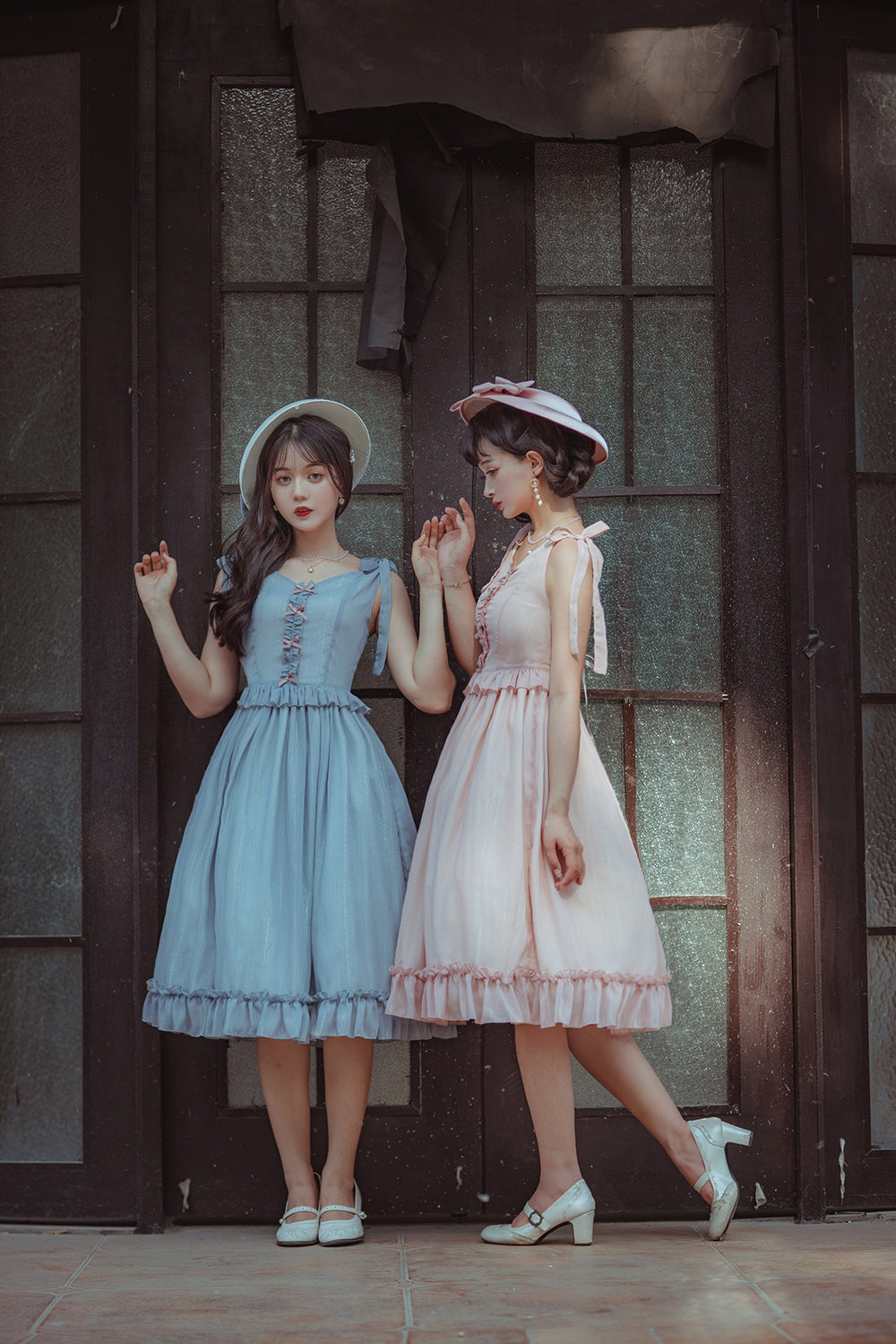 Miss point - Rhine Riverside - French Vintage Chiffon Lolita JSK