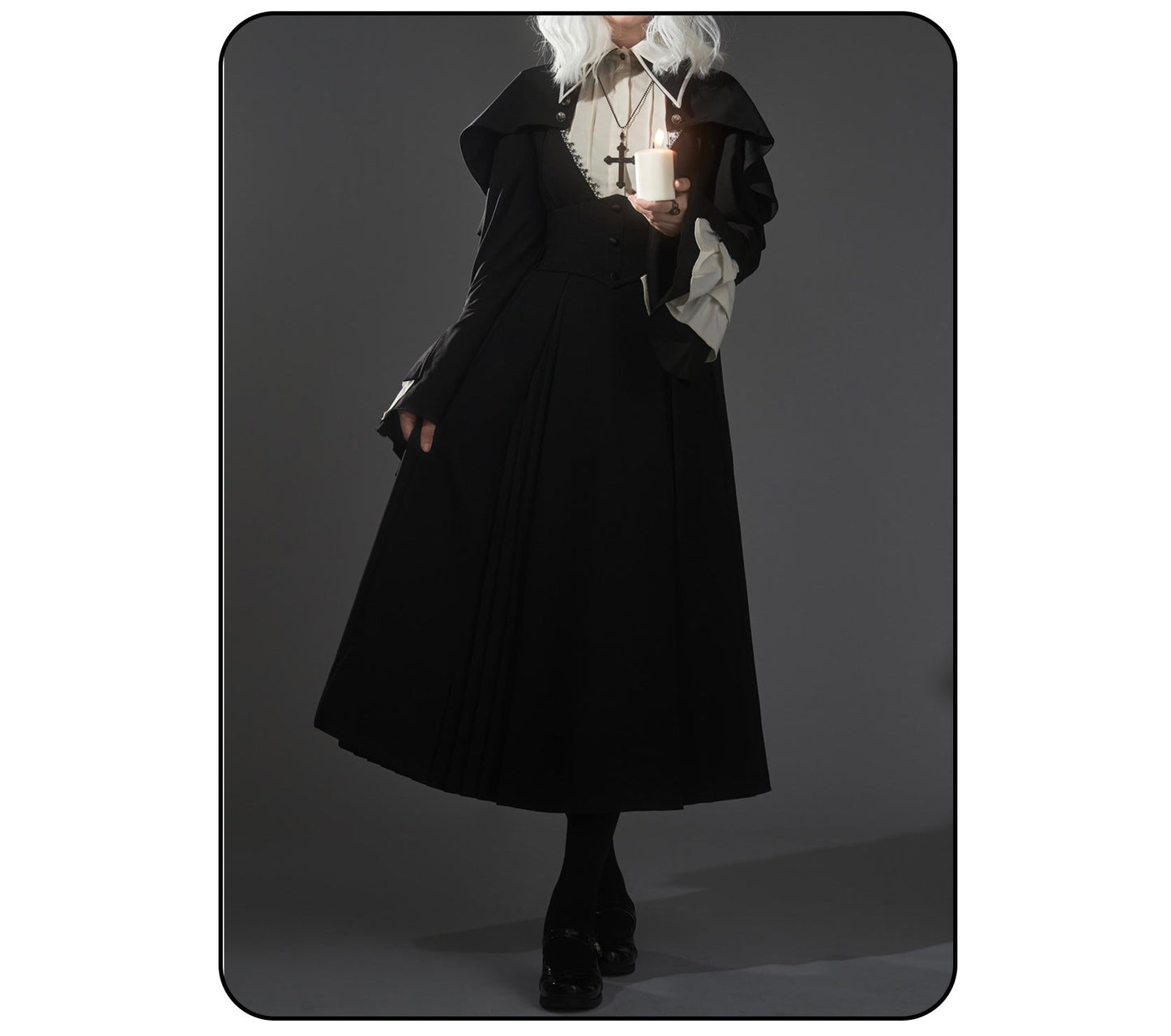 Susin Lolita - Cross Praise - Nun Style Gothic Lolita Dress and Blouse