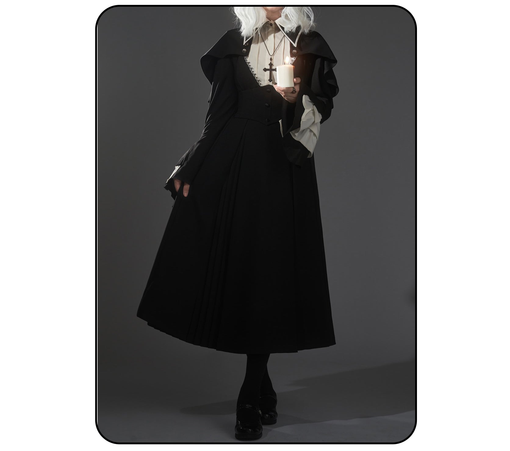 Susin Lolita - Cross Praise - Nun Style Gothic Lolita Dress and Blouse