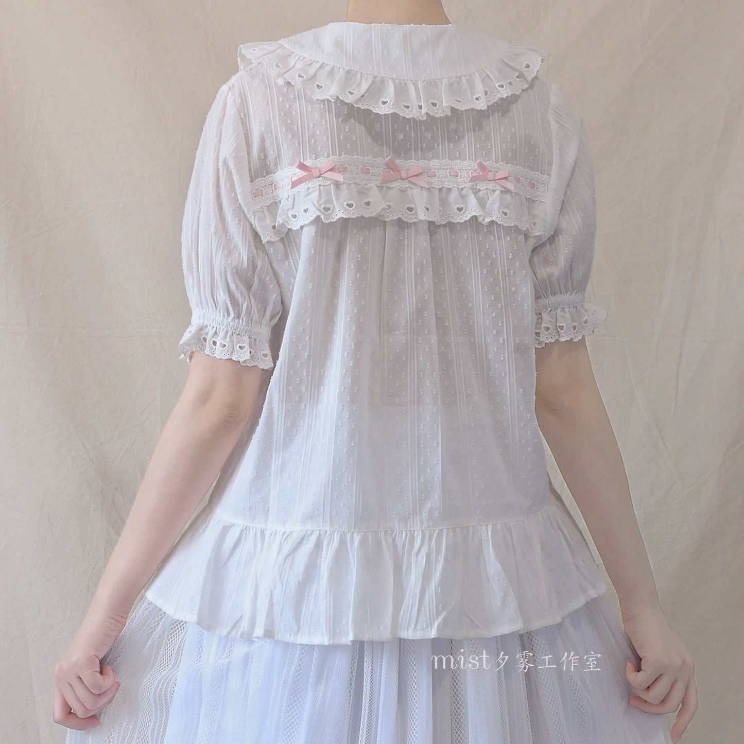 MIST - Cotton Sweet Lolita Blouse, Peter Pan Collar