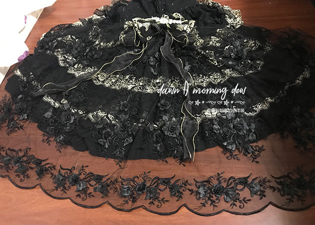 Dawn and Morning - Flower Wedding Lolita Accessories Headdress Set