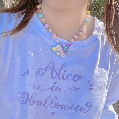 Halloween Alice - Halloween Ice Cream Sweet Short Necklace