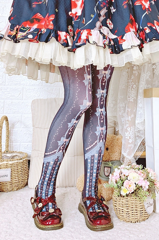 Roji roji - Kawaii 120D Velvet Lolita Tights Multicolors