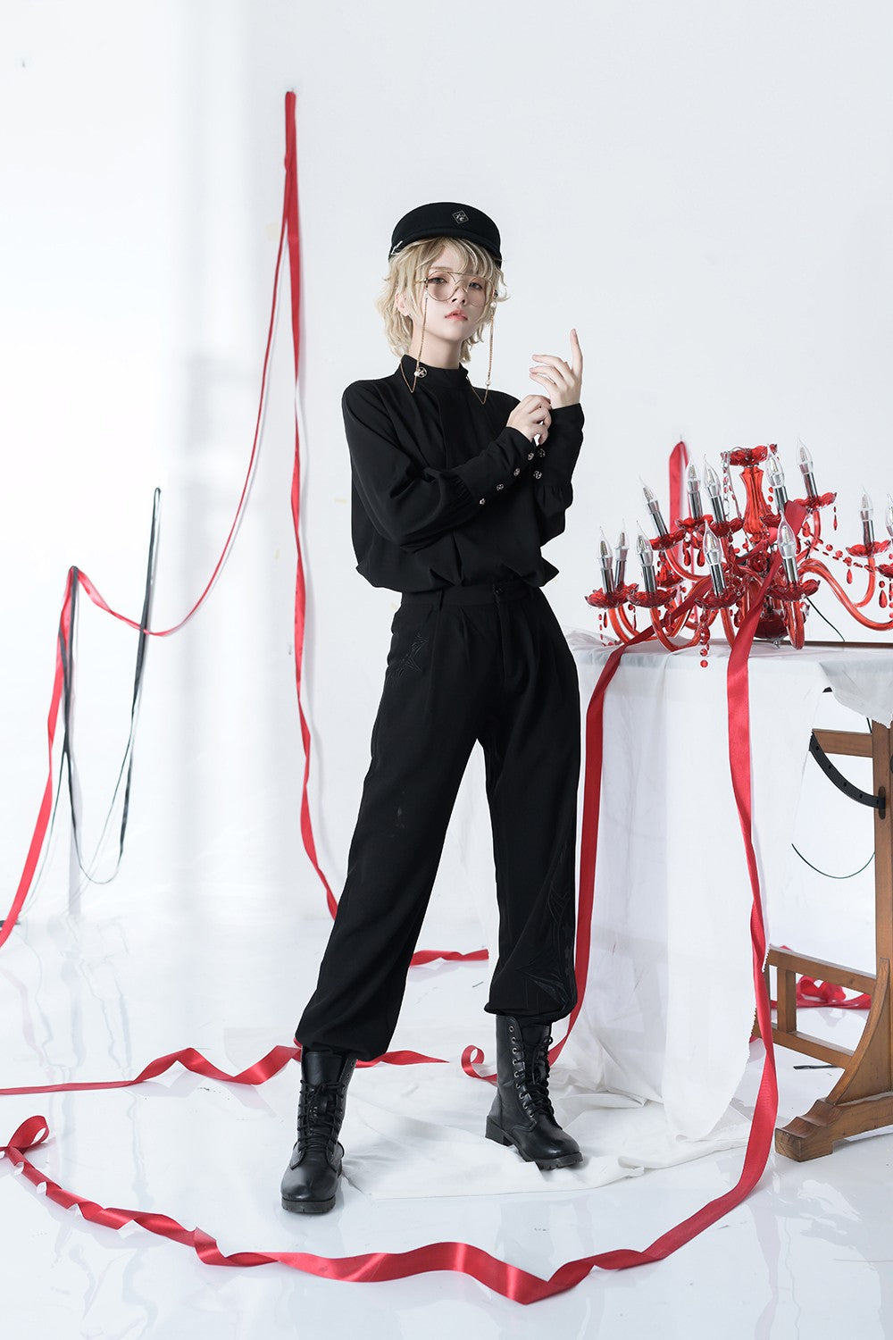 Princess Chronicles - The Stars Change - Ouji Lolita Embroidery Brolita Trousers