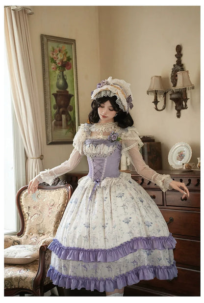 With PUJI - Iris Secret - Twins Lolita Summer Dress, Empire OP, Bodice JSK