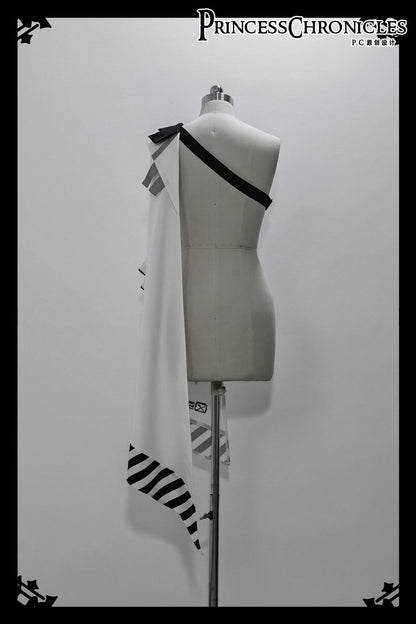 Princess Chronicles - Dry sea and Ashlar - Handsome Futuristic Style White Short Set