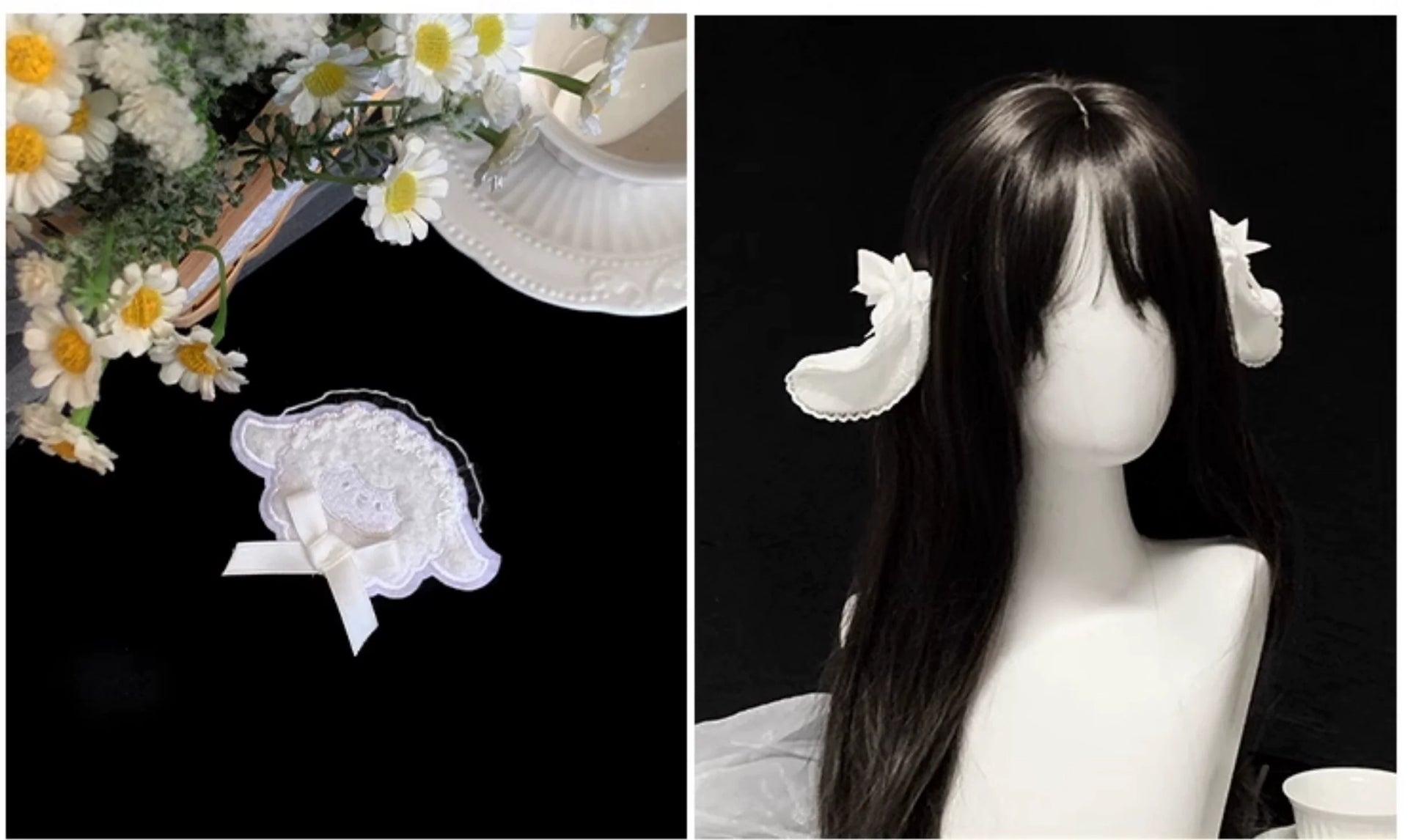 With PUJI - Puppet Box - Kawaii Lolita Bag Lamb Kitten Detachable Bag Dress Hat