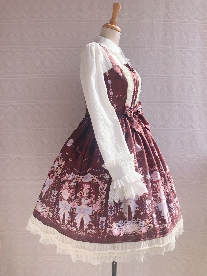 Yilia - Sweet Printing Winter Lolita JSK Dress