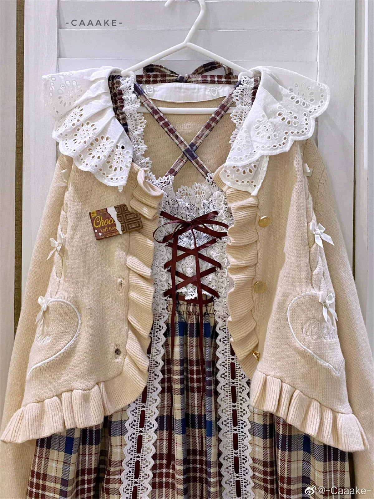 Dark Star Island - Sugar Frost - Sweet Lolita Cardigan Knit Embroidered Sweater