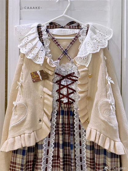 Dark Star Island - Sugar Frost - Sweet Lolita Cardigan Knit Embroidered Sweater