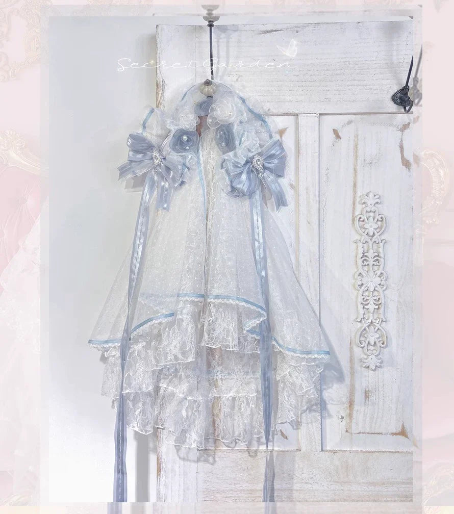 MieYe - Diana Rose - Bridal Lolita Dress Short Wedding OP with Accessories