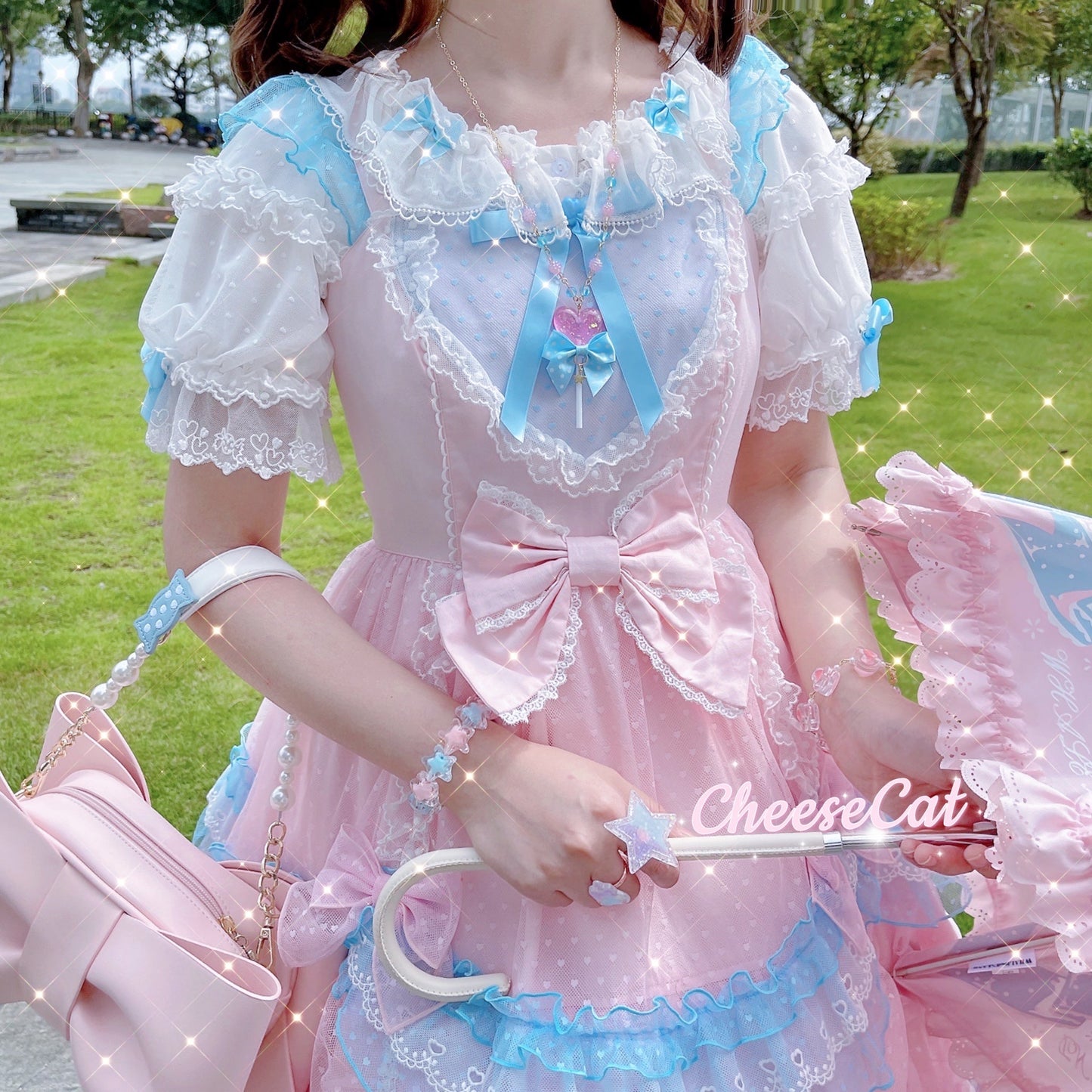 Cheese Cat - Buling Crystal Summer LolitaSweet Bracelet