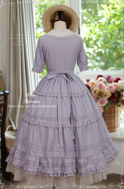 Tiny Garden - Lacey 2.0 - Classic Lolita OP Lace Collar Open Front Dress