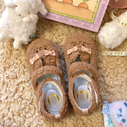 Fairy Godmother - Cute Plush Warm Round Toe Lolita Soft Sole Shoes