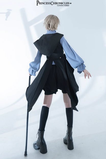 Princess Chronicles - Narrative Rule - Ouji Lolita Shorts Set, Long Vest