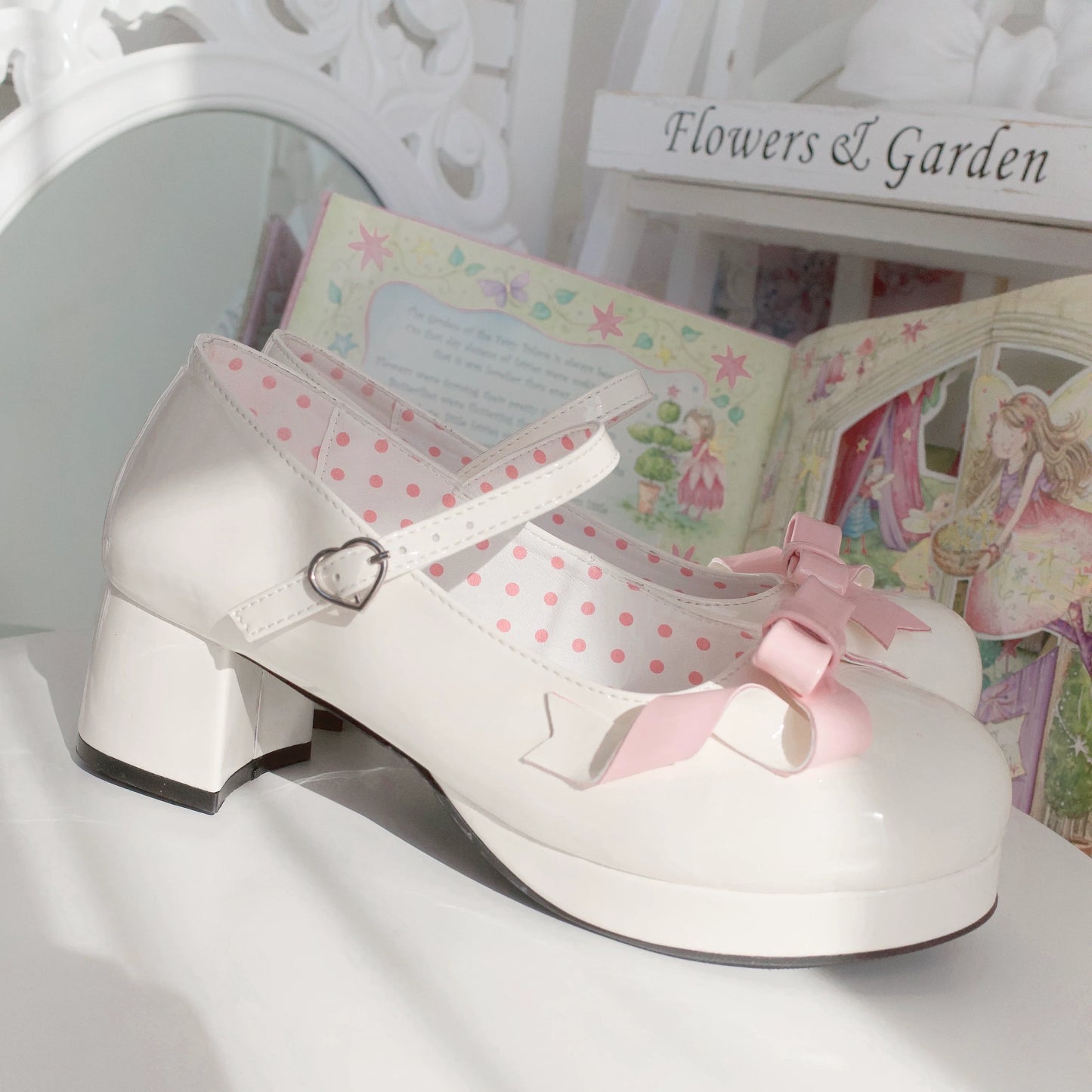 Dolly Doll - Lovers' Gift - Round Toe Middle Heel Mary Jane Lolita Shoes