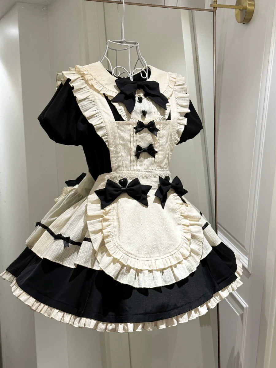 Hawthorn Berries - Maidette - Halloween Maid Lolita Apron OP Dress