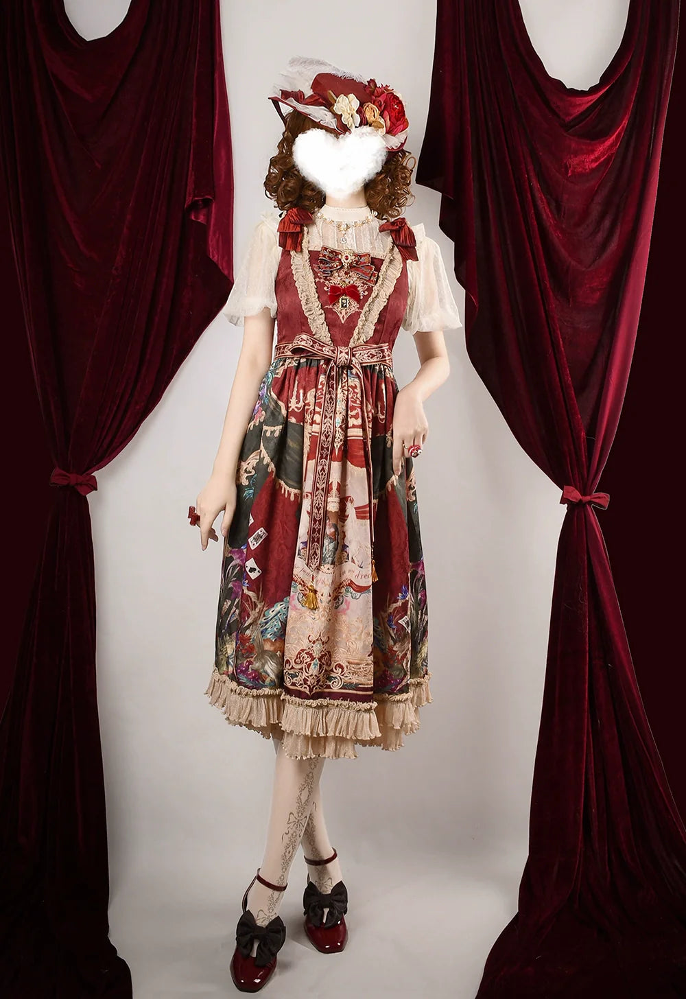 Miss Point - Kaleidoscope - Retro Lolita Dress Oil Painting Print JSK Dress Customized