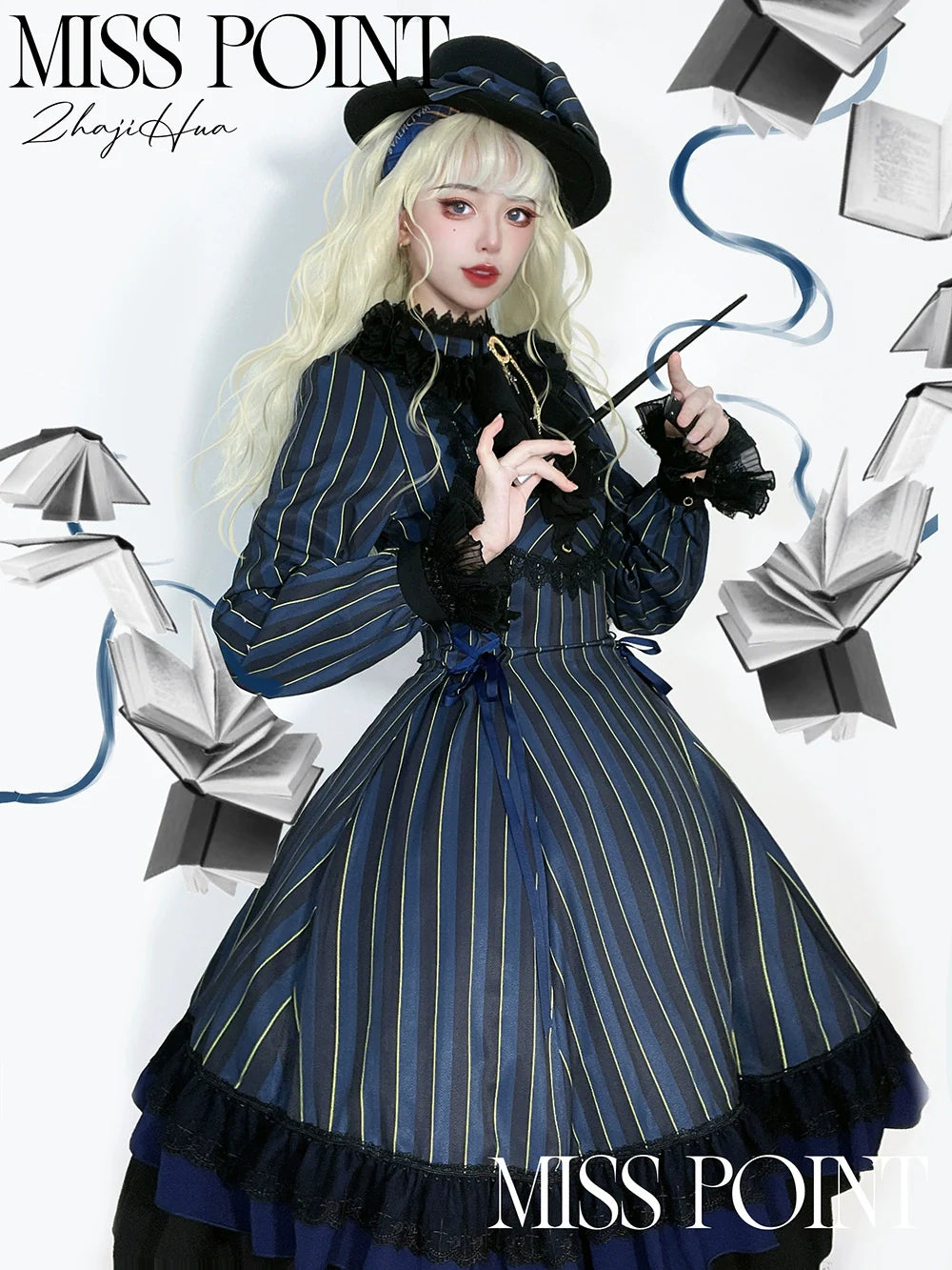 Miss Point - Perintz Manor - Gothic Lolita OP Long Sleeve Retro Lolita Dress