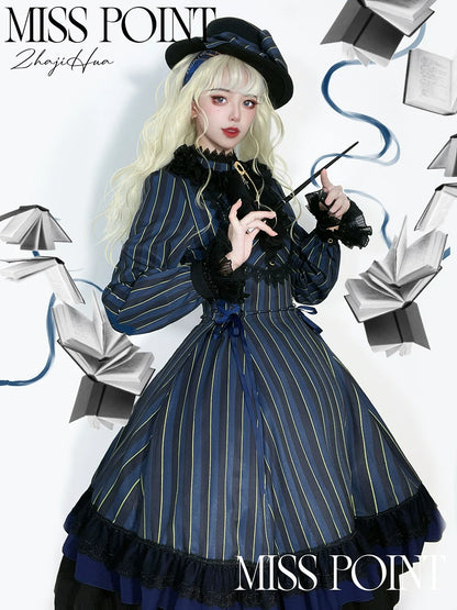 Miss Point - Perintz Manor - Gothic Lolita OP Long Sleeve Retro Lolita Dress