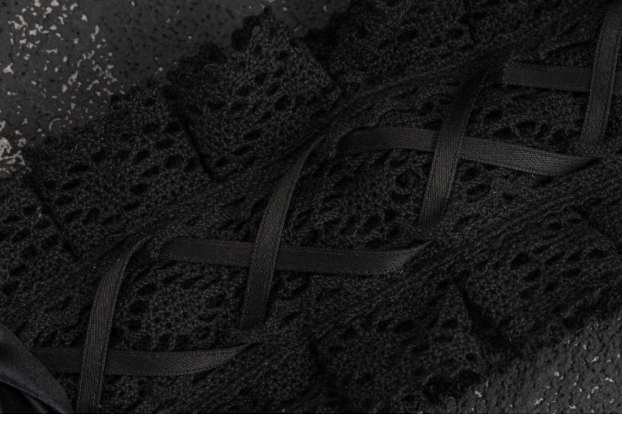 Strange Sugar - Gothic Handmade Black Rose Hairband