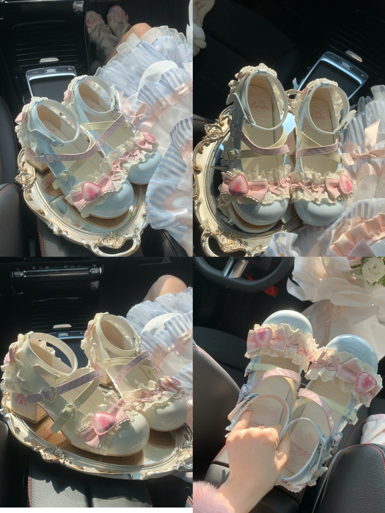 Aimee - Strawberry Limited 2.0 - Sweet Lolita Mary Jane Heel Shoes