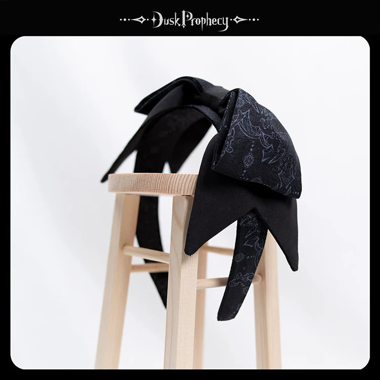 DuskProphecy - Coccyx - Elegant Lolita Hair Accessories Set Multicolors