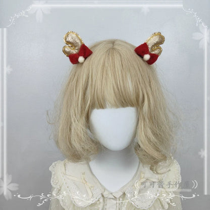 Cocoa Jam - Christmas Sweet Lolita Headdress, Antler Shaped Design