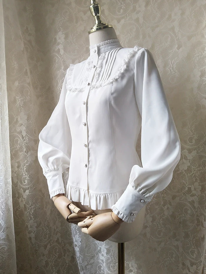 Youlan Lane - Stand Collar Classic Lolita Blouse