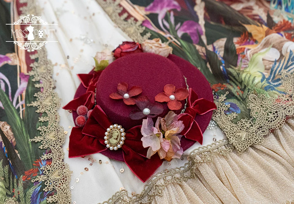 Miss Point - Kaleidoscope - Retro Lolita Headdress Bonnet Set and Necklace