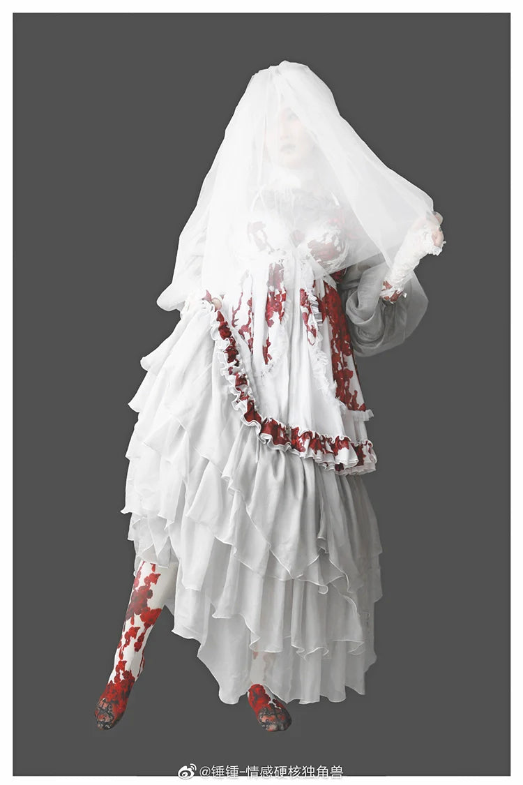 Balladeer - Classic Lolita Shirt Puff Sleeves Open Shoulder Blouse