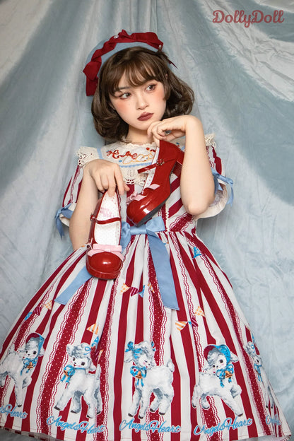 Dolly Doll - Lovers' Gift - Round Toe Middle Heel Mary Jane Lolita Shoes