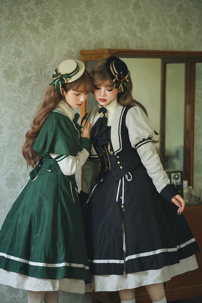 Miss Point - Golden Movement - Elegant Lolita Fishbone Skirt Customized