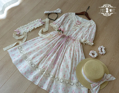 Miss Point - Customized Elegant Lolita OP Dress Cute Daily Girl Short Lolita Dress