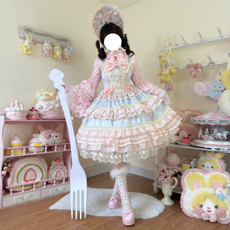 Hanguliang - Star Love Song - Wedding Sweet Lolita JSK Suit Doll-like Dress