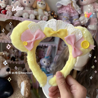 Bear Doll - Kawaii Lolita KC Sweet Butterfly Bow Lolita Headband