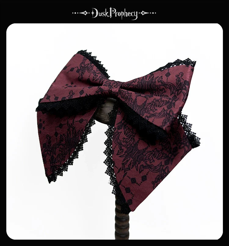 DuskProphecy - Coccyx - Elegant Lolita Hair Accessories Set Multicolors