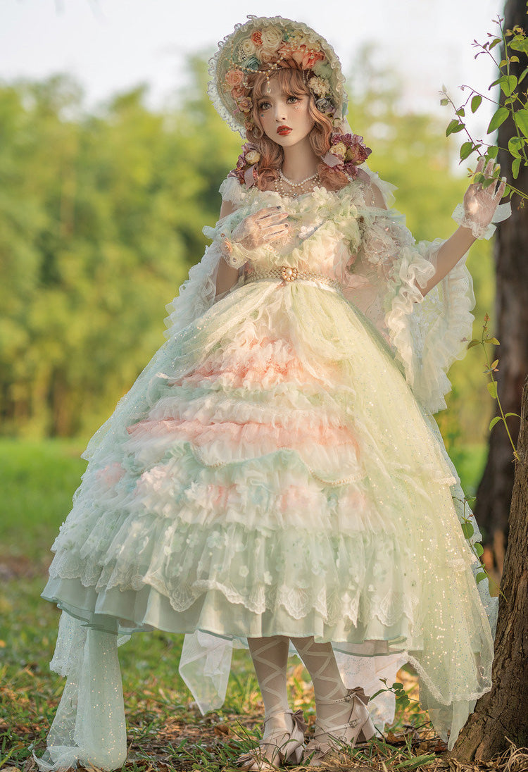 Cat Fairy - The Floating Fireflies and Dreams - Gorgeous Wedding Lolita Tea Party Dress