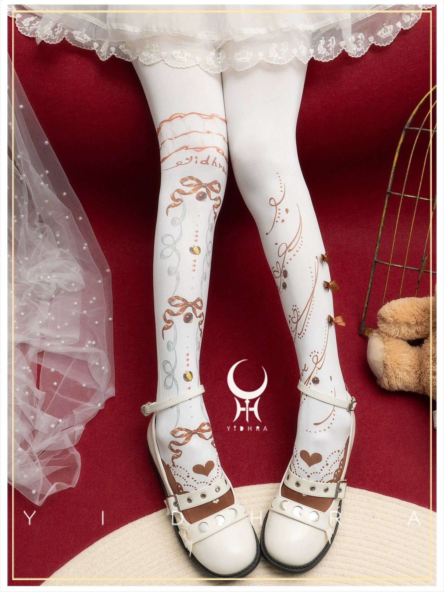 Yidhra - Frutomo - Sweet Lolita Printed Pantyhose