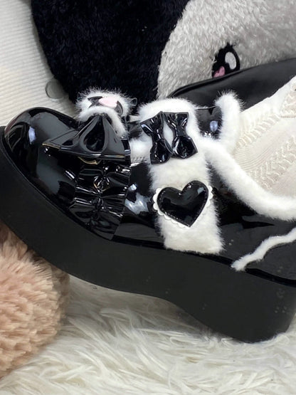 Puyuemeng - Cozy Cake - Winter Warm-lined Sweet Lolita Platform Shoes