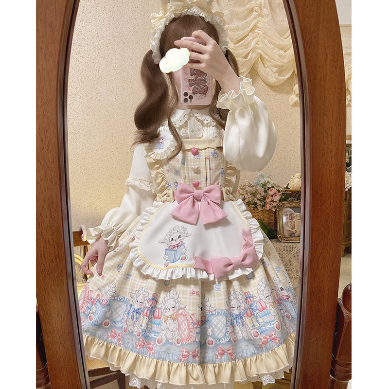 Cinderella - Goat Baa Bedtime Story - SheepPrint Kawaii Lolita JSK
