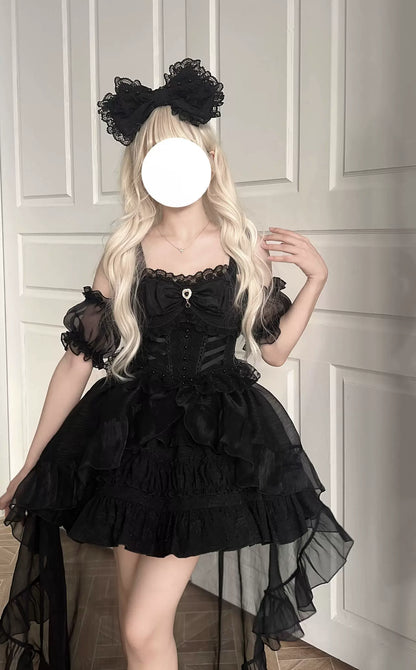 Sugar Girl - Rose Tale - Sweet Lolita Accessories Summer Trailing Short Sleeves KC