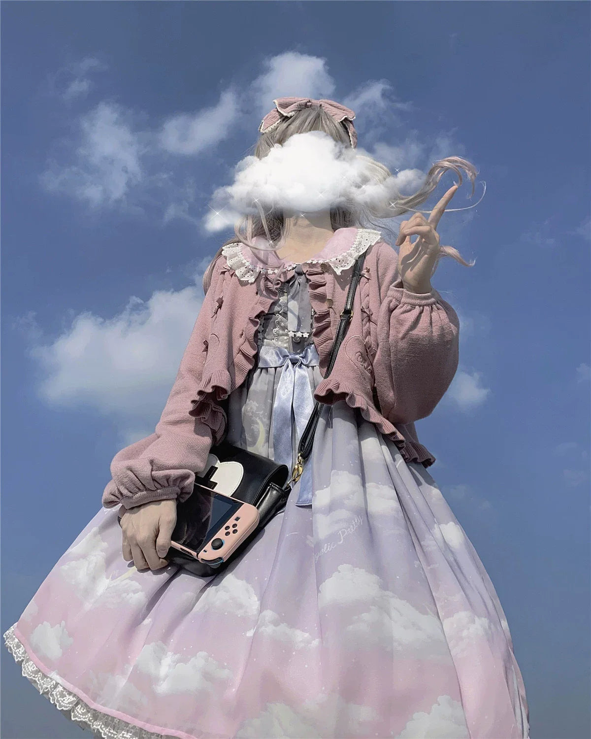 Dark Star Island - Sugar Frost - Sweet Lolita Cardigan Knit Embroidered Sweater