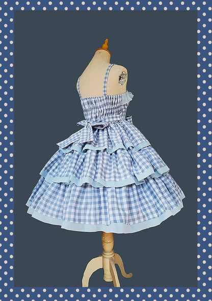 Infanta - Cloth Cat - Kawaii Lolita JSK Multi-Color Tiered Ruffles Dress