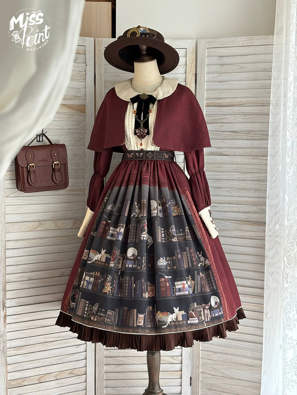 Miss Point - German Bookshelf - Classic Lolita OP Dress & Detachble Cape