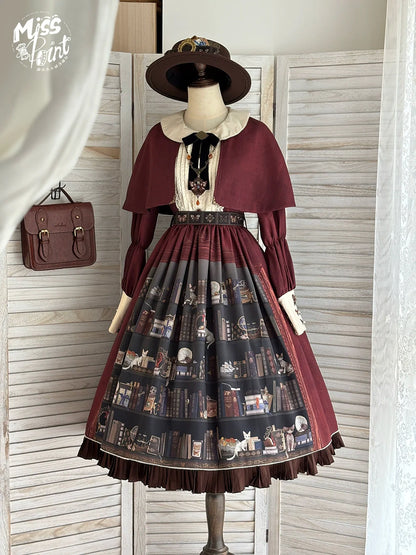 Miss Point - German Bookshelf - Classic Lolita OP Dress & Detachble Cape