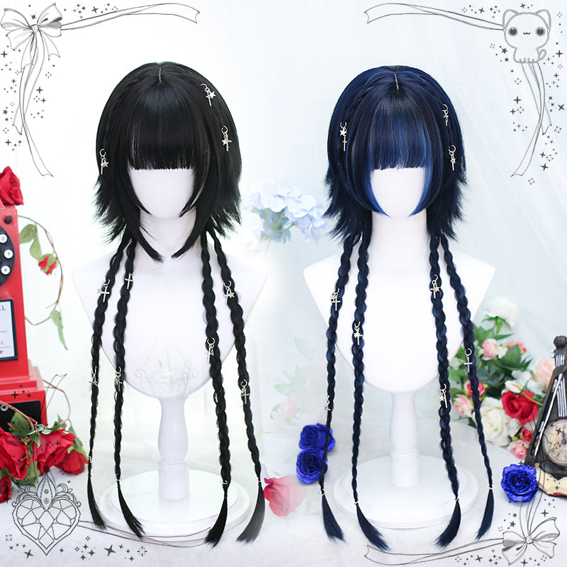 Dalao Home - Moon Night - Lolita Highlights Bang Short Wigs