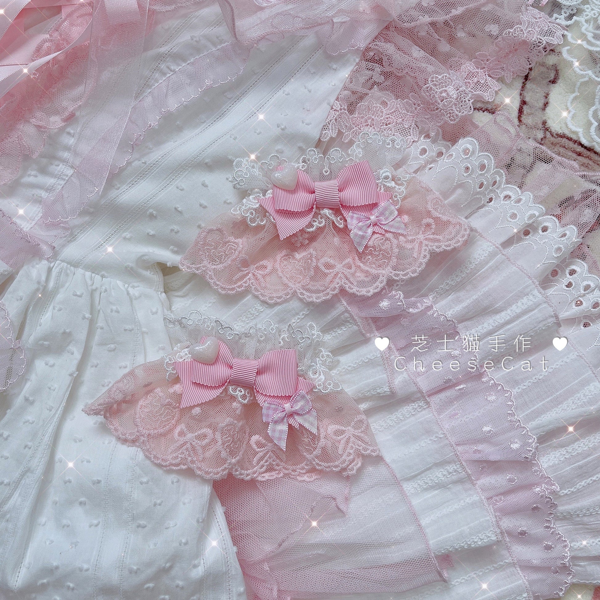 Cheese Cat - Sweet and Happy Flower Limited Lolita Cuff