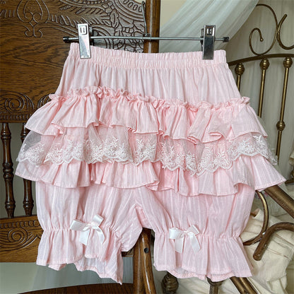 Sugar Girl - Cotton Sweet Lolita Bloomers, Tiered Ruffle