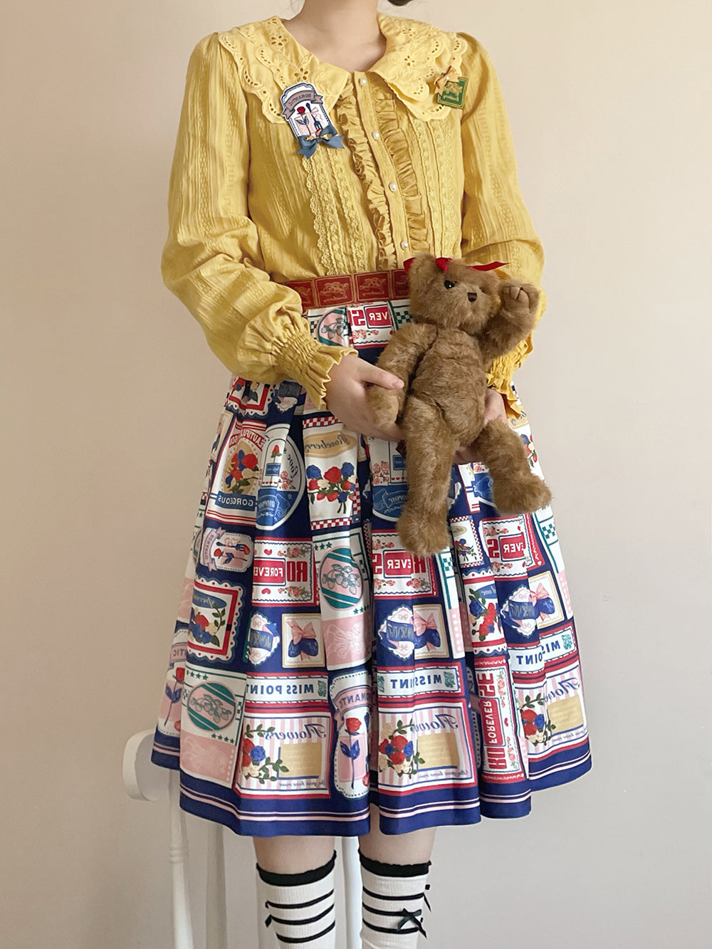 Miss Point - Vintage American Double-layer Lolita Blouse